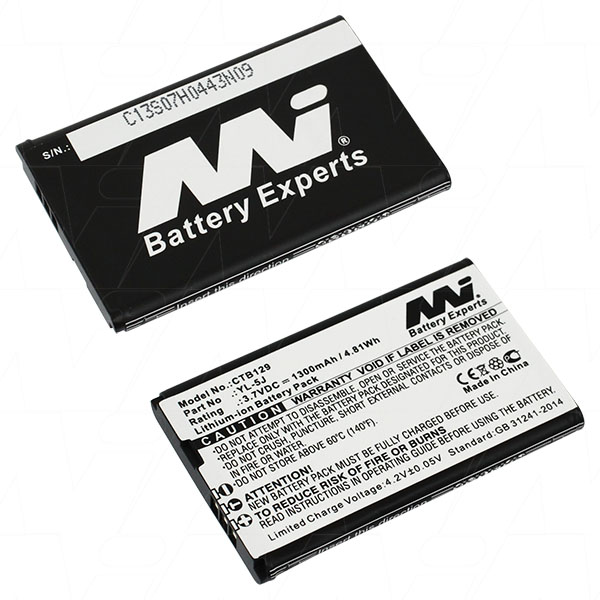 MI Battery Experts CTB129BP1 Cordless Telephone Battery suitable for Yealink W56H